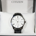 Citizen Mechanical Automatic Black Leather Elegant Men's Watch NH8350-08A - Chronobuy