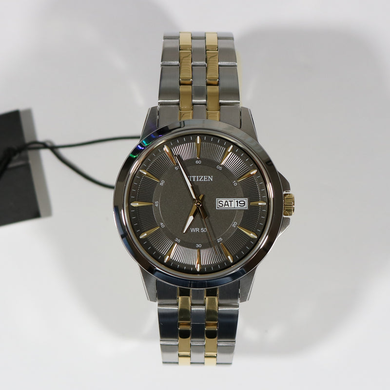 Citizen Men's Quartz Two Tone Grey Dial Watch BF2018-52H - Chronobuy