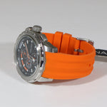 Nautica Quartz Men's Sports Chronograph Orange Rubber Strap Watch A18723G