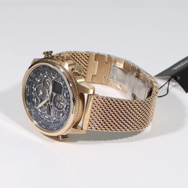 Citizen Promaster Navihawk A-T Rose Gold Tone Black Dial Men's Watch JY8033-51E - Chronobuy