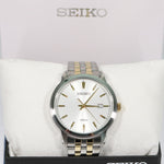 Seiko Neo Classic Silver Dial Two Tone Quartz Men's Watch SUR263P1 - Chronobuy