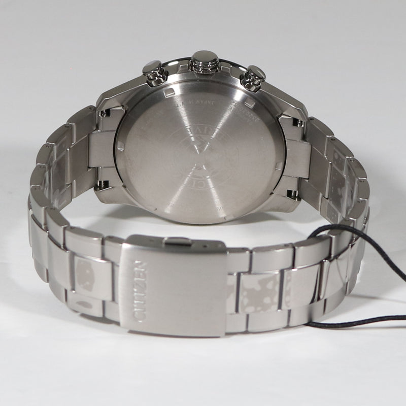 Citizen Eco-Drive Super Titanium Black Dial Chronograph Men's Watch CA4444-82E