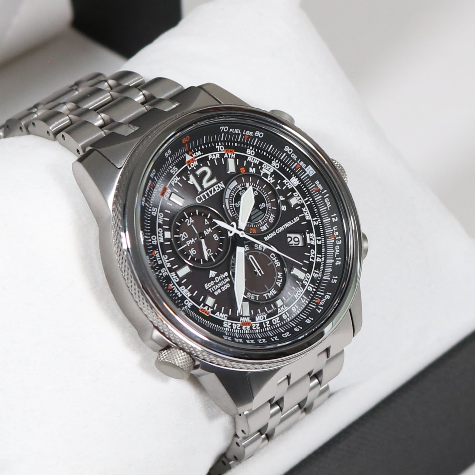 Citizen Eco Drive Super Titanium Men's Promaster Sky Watch CB5850-80E –  Chronobuy