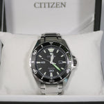 Citizen Eco Drive Stainless Steel Analog Black Dial Men's Watch BM7451-89E - Chronobuy