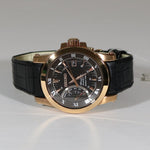 Seiko Premier Kinetic Brown Dial Leather Strap Men's Watch SRG016P1