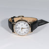 Citizen Eco Drive Men's White Dial Black Leather Strap Watch AO9003-16A - Chronobuy