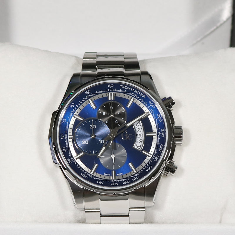 Guess Men's Blue Dial Chronograph Techno Class Watch X81010G7S - Chronobuy