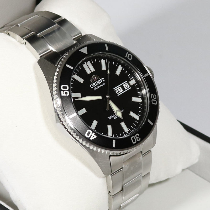 Orient Kanno Black Dial Stainless Steel Diver Men's Watch RA-AA0008B19A - Chronobuy
