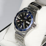 Orient Kamasu Stainless Steel Automatic Blue Dial Diver Men's Watch RA-AA002L - Chronobuy