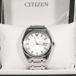 Citizen Eco Drive Men's Titanium Silver Dial Watch AW1240-57A - Chronobuy