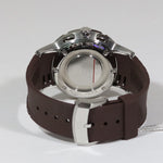 N.O.A Quartz Men's Beige Dial Brown Rubber Strap Watch NW-G003