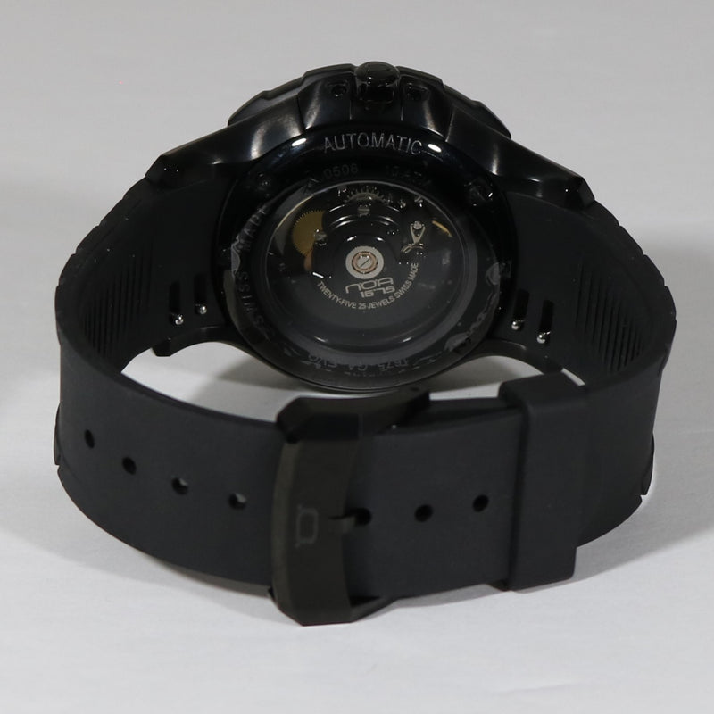 N.O.A 1675-GA-Evolution Swiss Made Automatic Black Men's Watch NW-GAEVOOO7
