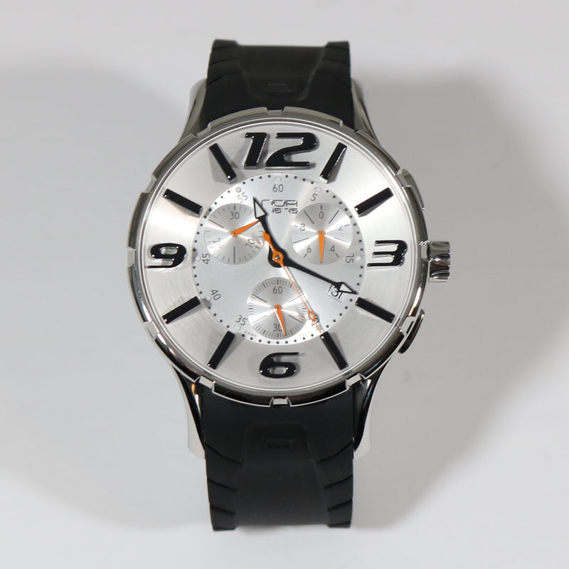 N.O.A 16.75 G EVO Quartz Chronograph Swiss Made Silver Dial Men's Watch NW-G002
