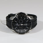 N.O.A Skandar Quartz Black Dial Stainless Steel Rubber Strap Men's Watch NW-SKCH001