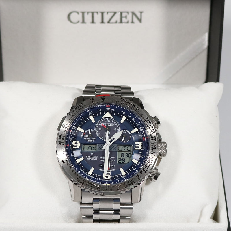 Citizen Skyhawk Radio Controlled Eco Drive Super Titanium Men\'s Watch –  Chronobuy