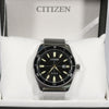 Citizen Eco Drive Brycen Mesh Bracelet Black Dial Men's Watch AW1590-55E - Chronobuy