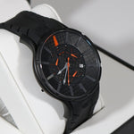 N.O.A 16.75 G EVO Orange Hands Carbon Fiber Dial Men's Watch NW-GC6001