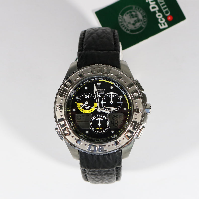 Citizen Promaster Sail Hawk Titanium Black Dial Chronograph Men's Watch JR4030-03E - Chronobuy