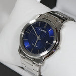 Citizen Eco-Drive Blue Dial Men's Stainless Steel Watch AW1211-80L