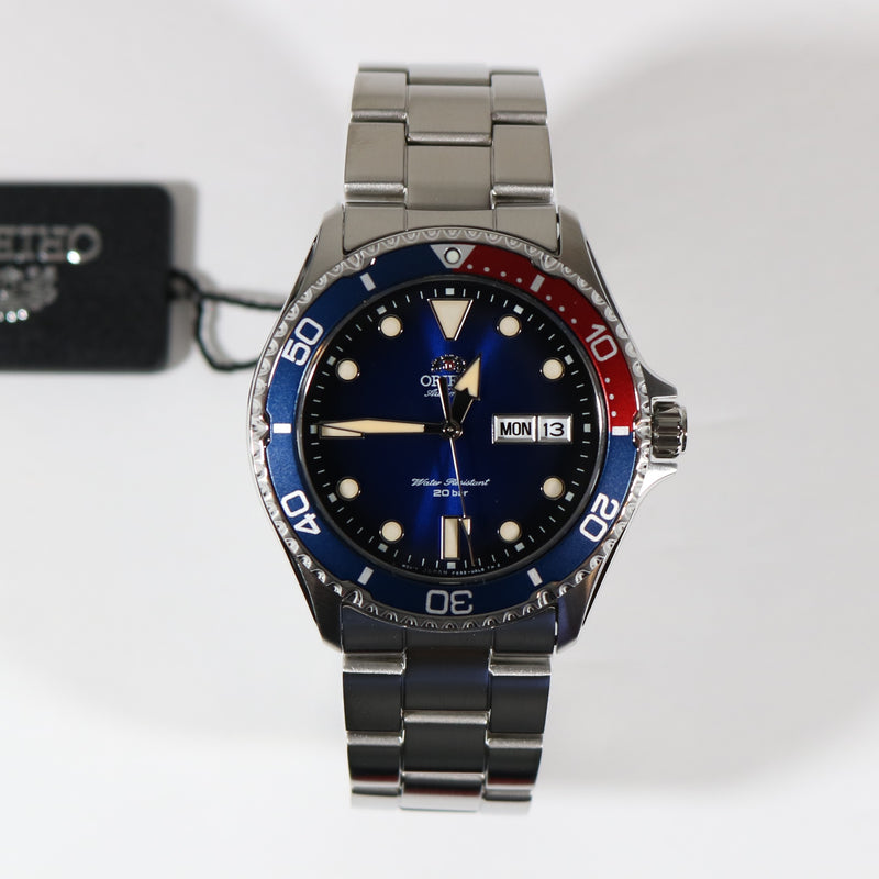 Orient Kamasu Mako Blue Dial Stainless Steel Men's Diver Watch RA-AA0812L19B