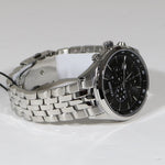 Citizen Eco Drive Black Dial Chronograph Stainless Steel Men's Watch AT2141-87E