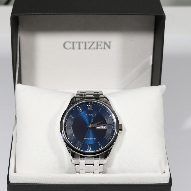 Citizen Blue Dial Stainless Steel Automatic Men's Watch NH8360-80L - Chronobuy