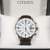 Citizen Eco Drive White Dial Chronograph Men's Watch CA0693-12A - Chronobuy