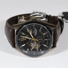 Orient Star Automatic Black Dial Brown Leather Strap Men's Watch RE-AV0115B00B