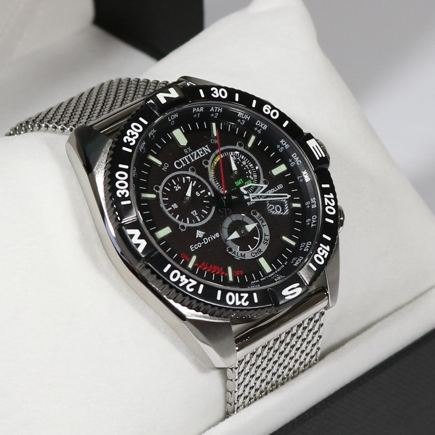 Citizen Promaster Navihawk Eco Drive Men's Mesh Bracelet Watch CB5840-59E