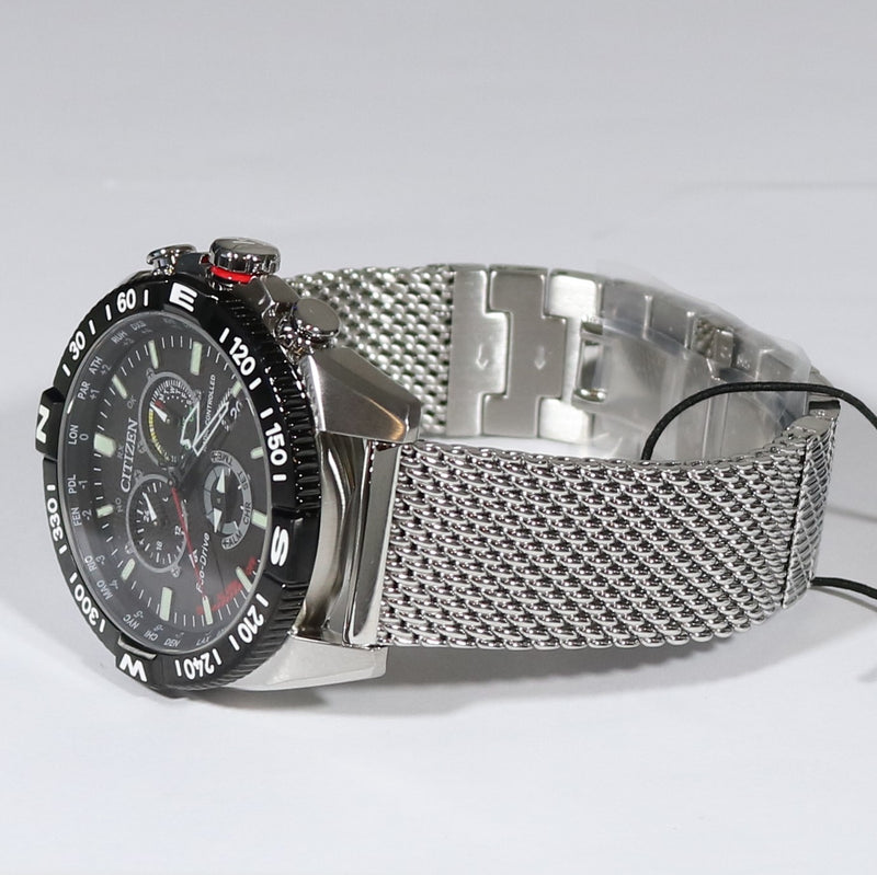 Citizen Promaster Navihawk Eco Drive Men s Mesh Bracelet Watch CB5840 Chronobuy