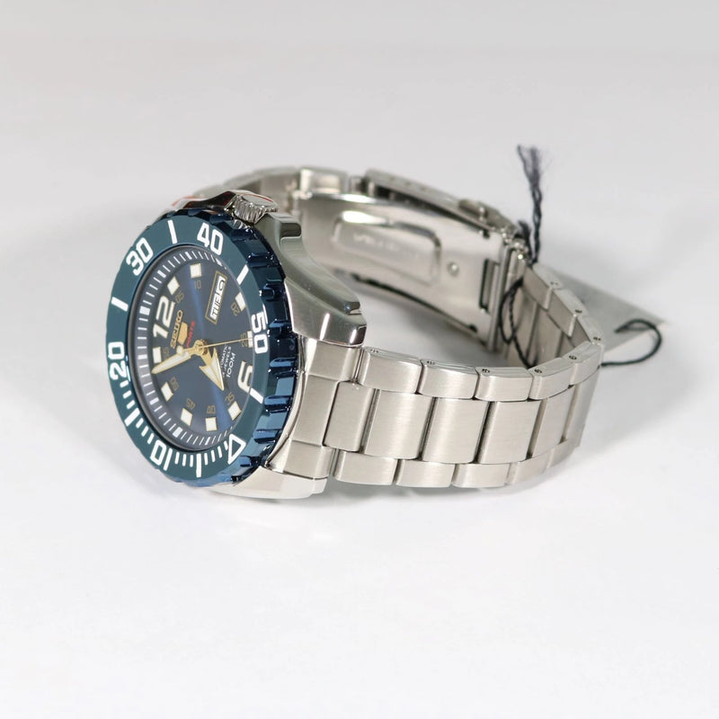 Seiko 5 Sports Blue Dial Stainless Steel Men s Watch SRPB37K1 Chronobuy