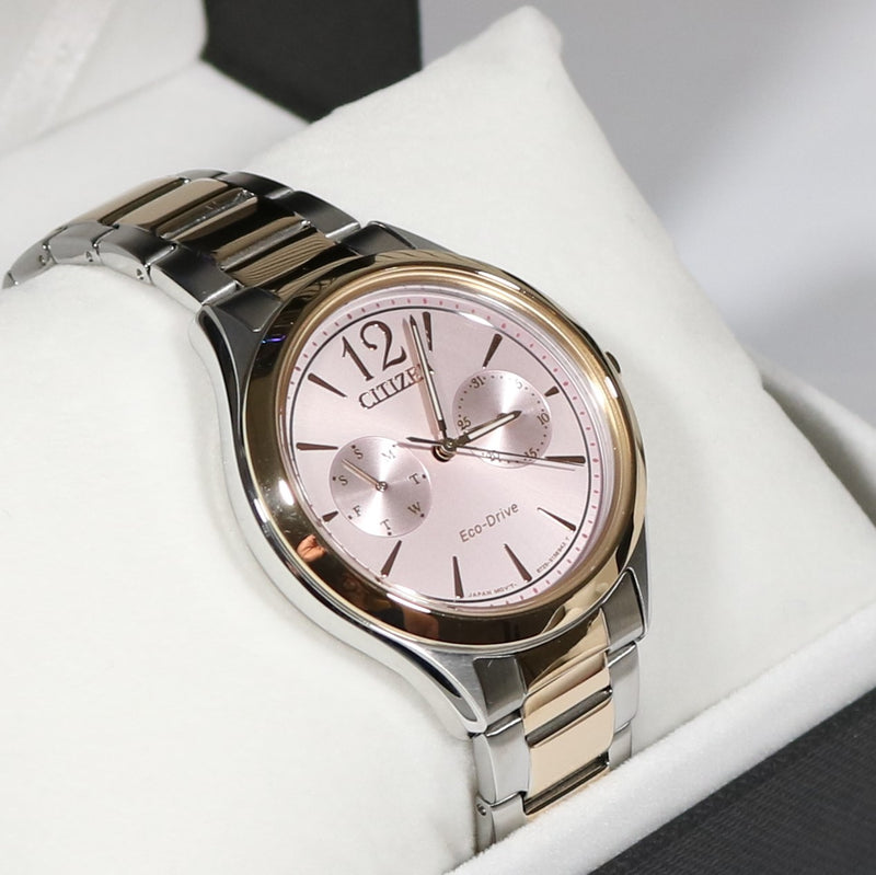 Citizen eco drive women's pink face sales
