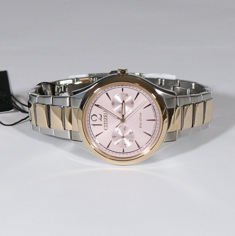 Citizen Eco Drive Women s Two Tone Pink Dial Watch FD4026 81X Chronobuy