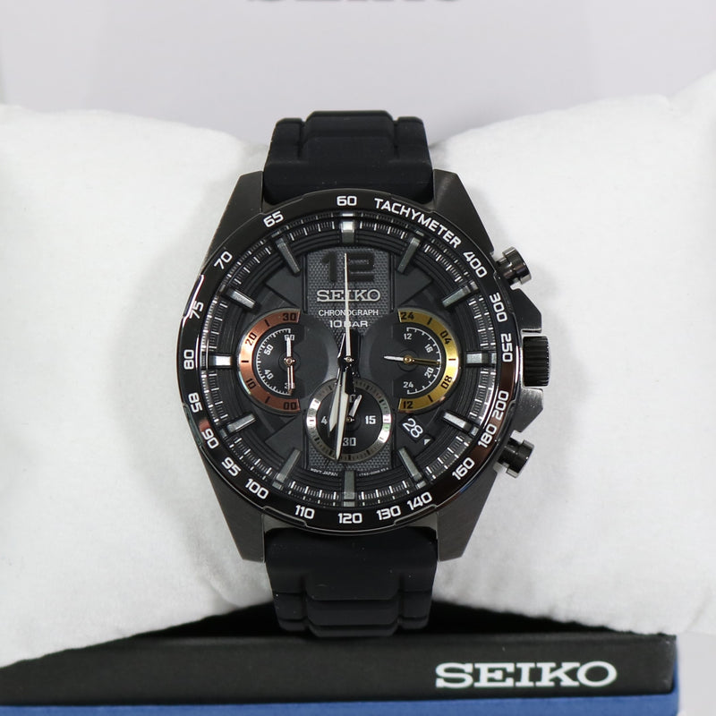 Seiko Quartz Stainless Steel Chronograph Men's Sports Watch SSB349P1