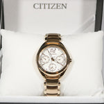 Citizen Eco Drive Women's Gold Tone Stainless Steel Watch FD2023-56A