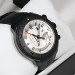 Timex TX Series Linear White Dial Men's Chronograph Black Titanium Watch T3C313