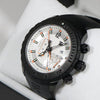 Timex TX Series Linear White Dial Men's Chronograph Black Titanium Watch T3C313