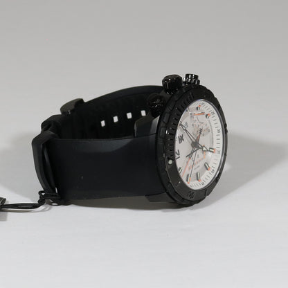 Timex TX Series Linear White Dial Men's Chronograph Black Titanium Watch T3C313