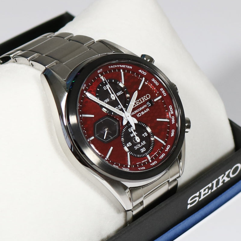 Seiko Prospex Solar Chronograph Red Dial Men s Watch SSC771P1 Chronobuy