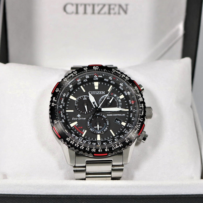 Citizen Promaster Eco-Drive Radio Controlled Chronograph Men's Watch CB5001-57E - Chronobuy