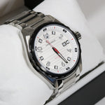 Swiss Eagle Engineer Quartz White Dial Men's Stainless Steel Watch SE-9063-33