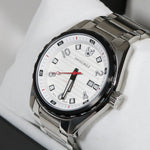 Swiss Eagle Engineer Quartz White Dial Men's Stainless Steel Watch SE-9063-33