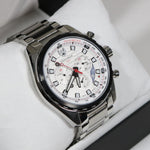 Swiss Eagle Engineer Quartz White Dial Men's Chronograph Watch SE-9062-33