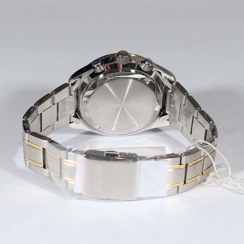 Seiko Two Tone Men's Chronograph Stainless Steel Watch SSB380P1