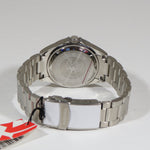 Swiss Eagle Pontoon White Textured Dial Men's Stainless Steel Watch SE-9013-22