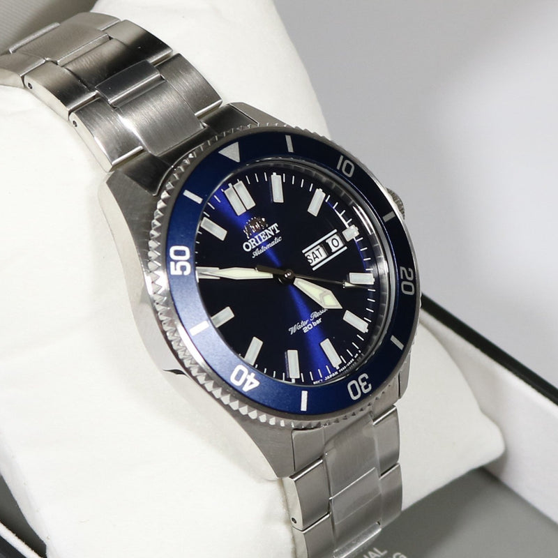 Orient Kanno Blue Dial Stainless Steel Diver Men's Watch RA-AA0009L19B