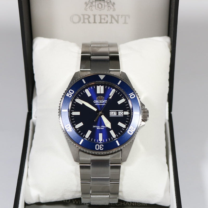 Orient Kanno Blue Dial Stainless Steel Diver Men's Watch RA-AA0009L19B