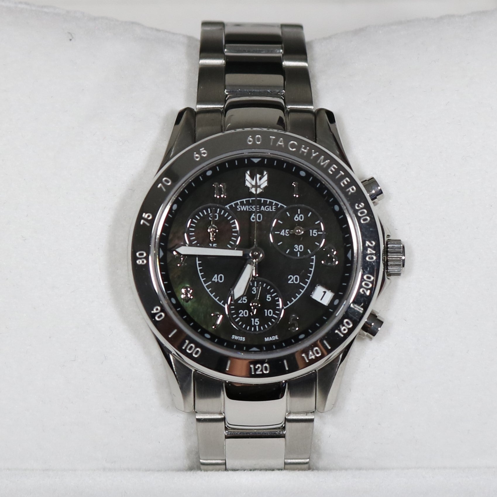 Swiss Eagle Talon Women's Stainless Steel Sports Chronograph Watch SE-6026-11