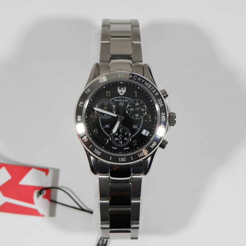 Swiss Eagle Talon Women's Stainless Steel Sports Chronograph Watch SE-6026-11