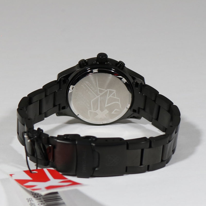 Swiss Eagle Talon Women's Black IP Steel Sports Chronograph Watch SE-6026-66